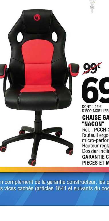 CHAISE GAMER "NACON"
