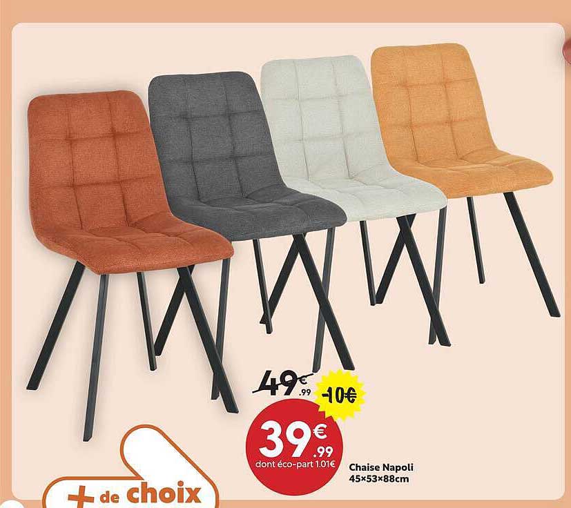 Chaise Napoli 45×53×88cm