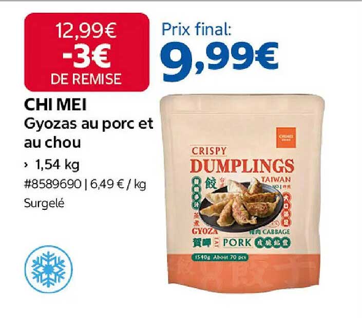 CHI MEI Gyozas au porc et au chou