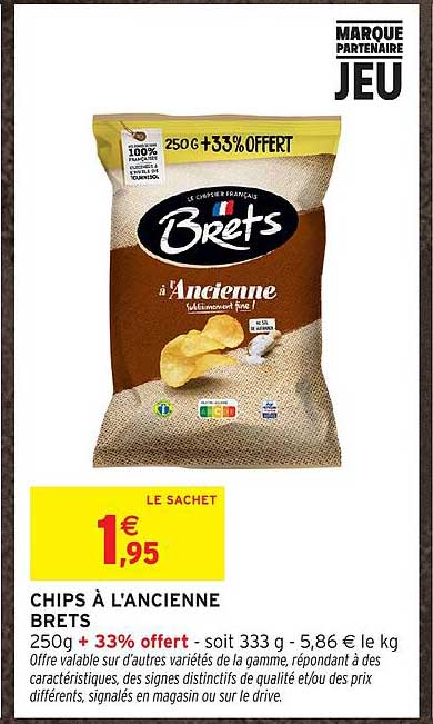 CHIPS À L'ANCIENNE BRETS