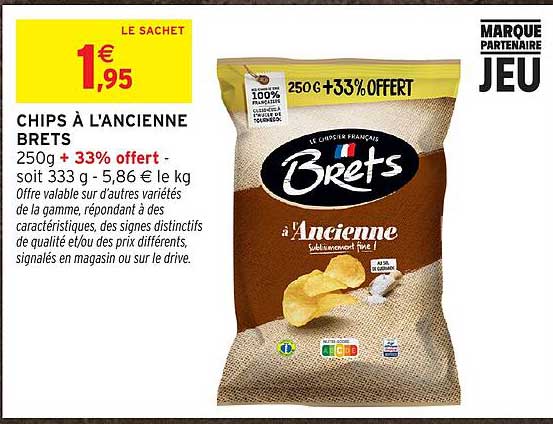 CHIPS À L'ANCIENNE BRETS