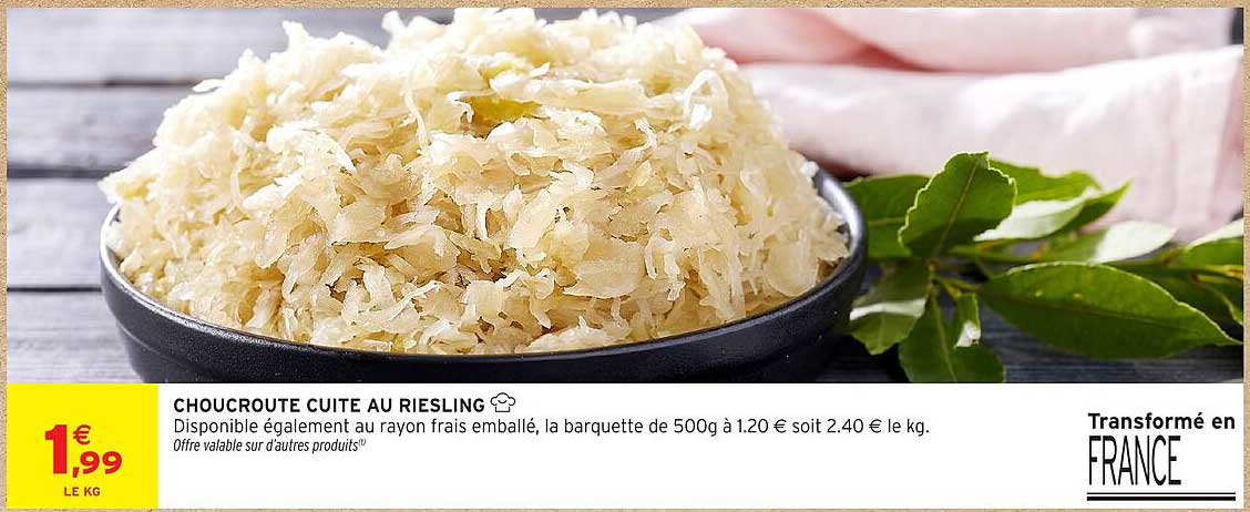 CHOUCROUTE CUITE AU RIESLING