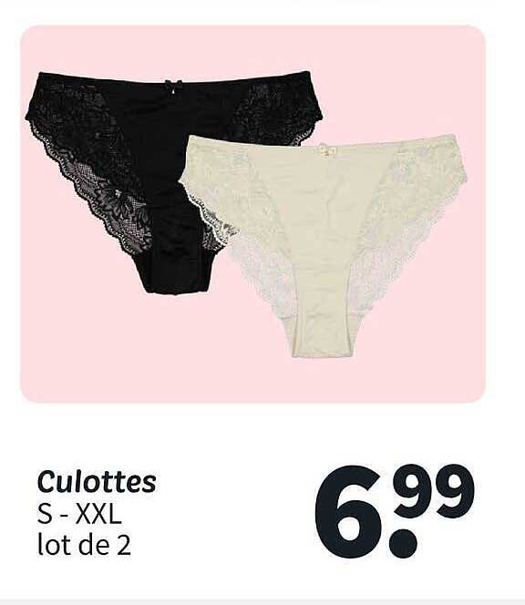 Culottes S - XXL lot de 2