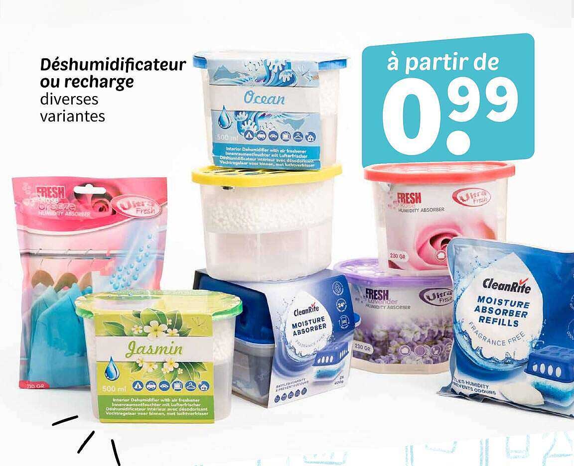Déshumidificateur ou recharge diverses variantes