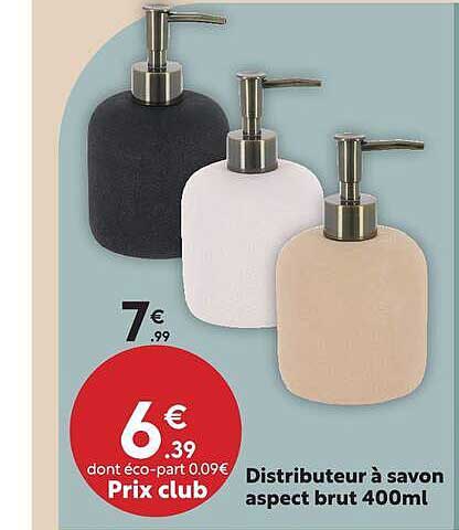 Distributeur à savon aspect brut 400ml