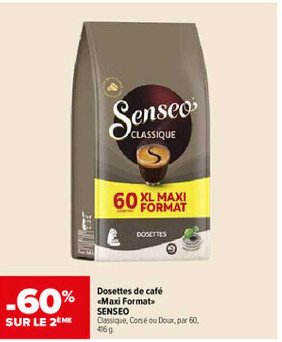 Dosettes de café «Maxi Format» SENSEO