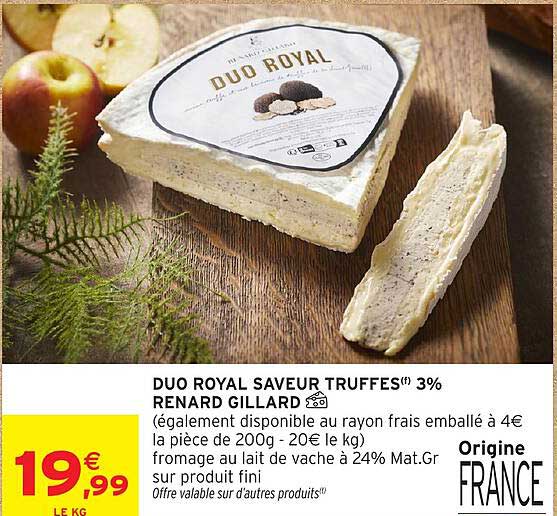 DUO ROYAL SAVEUR TRUFFES(1) 3% RENARD GILLARD
