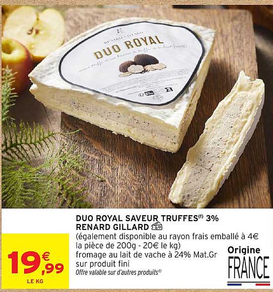 DUO ROYAL SAVEUR TRUFFES(f) 3% RENARD GILLARD