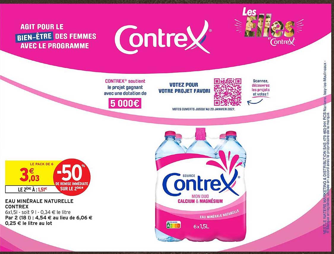 EAU MINERALE NATURELLE CONTREX