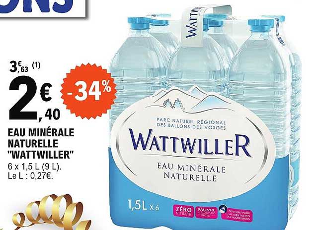 EAU MINÉRALE NATURELLE "WATTWILLER"