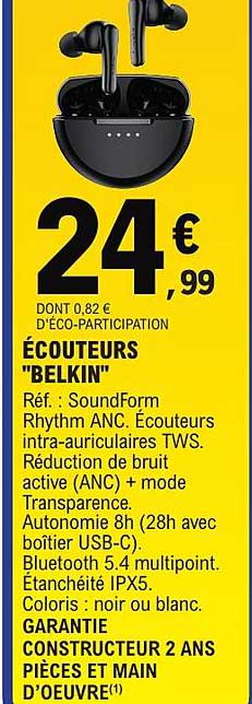 ÉCOUTEURS "BELKIN"
