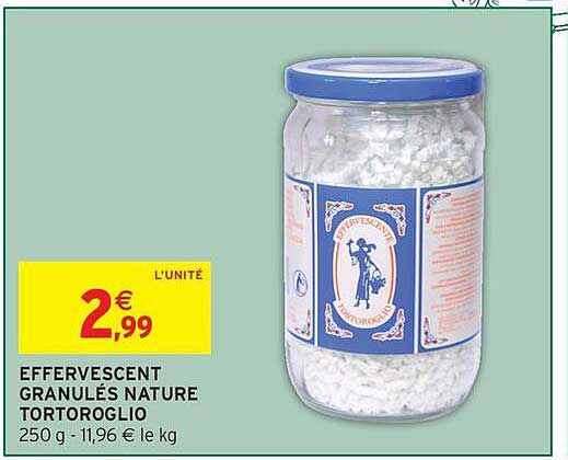 EFFERVESCENT GRANULÉS NATURE TORTORGIO