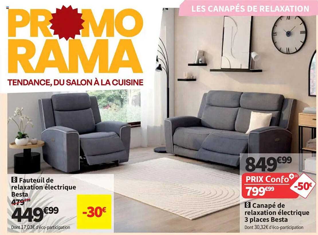 Fauteuil de relaxation électrique Basta