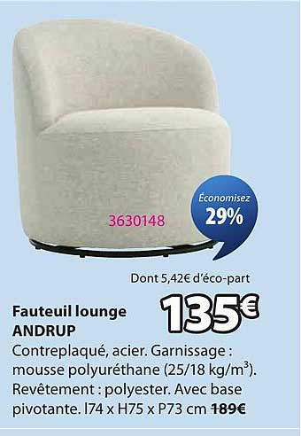 Fauteuil lounge ANDRUP