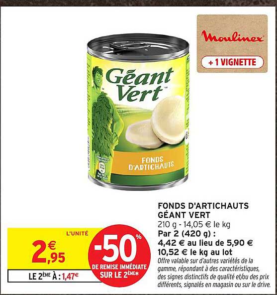 FONDS D'ARTICHAUTS GÉANT VERT