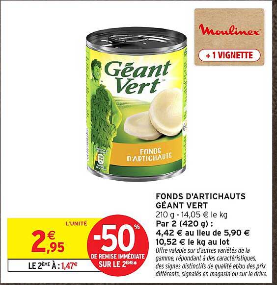 FONDS D'ARTICHAUTS GÉANT VERT