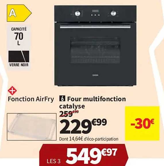 Four multifonction catalyse