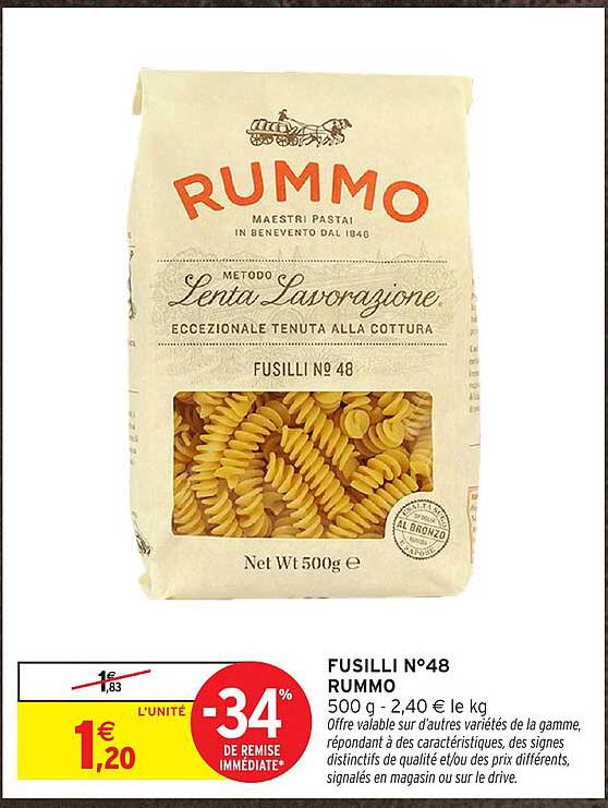 FUSILLI N°48 RUMMO 500 g