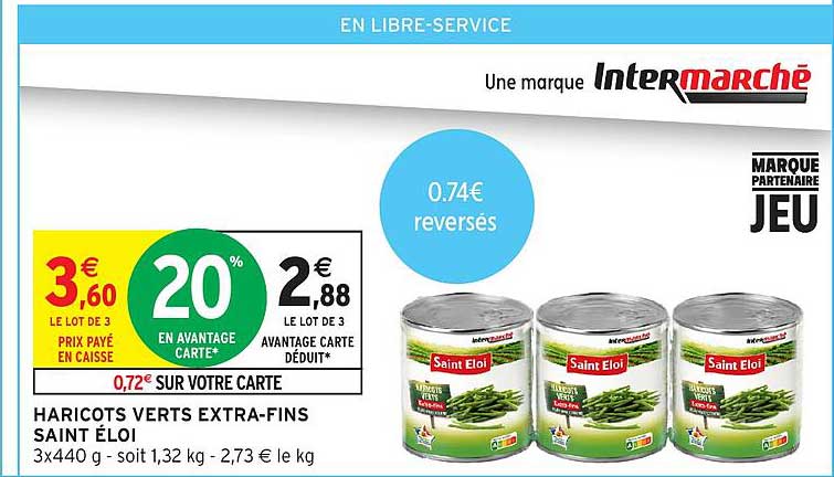HARICOTS VERTS EXTRA-FINS SAINT ÉLOI