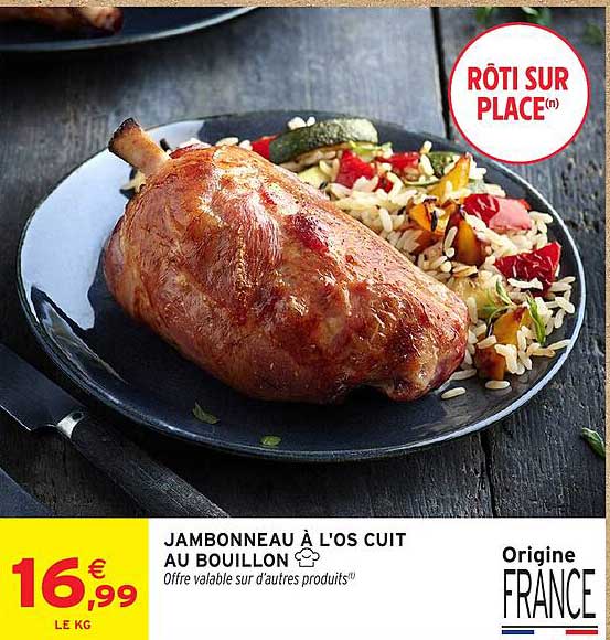 JAMBONNEAU À L'OS CUIT AU BOUILLON