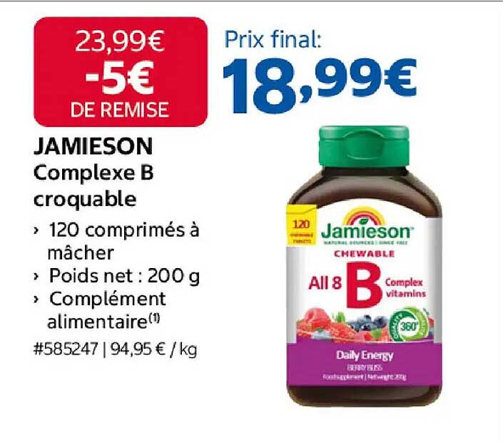 JAMIESON Complexe B croquable