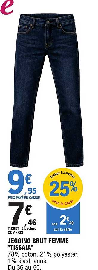 JEGGING BRUT FEMME "TISSAIA"