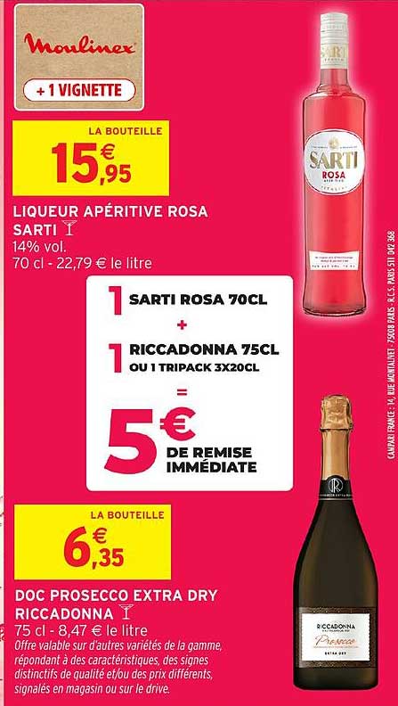 LA BOUTEILLE 15€95