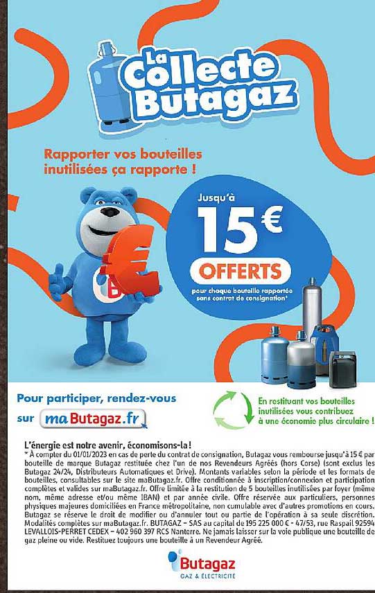 La collecte Butagaz