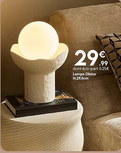 Lampe Obine H.29.5cm