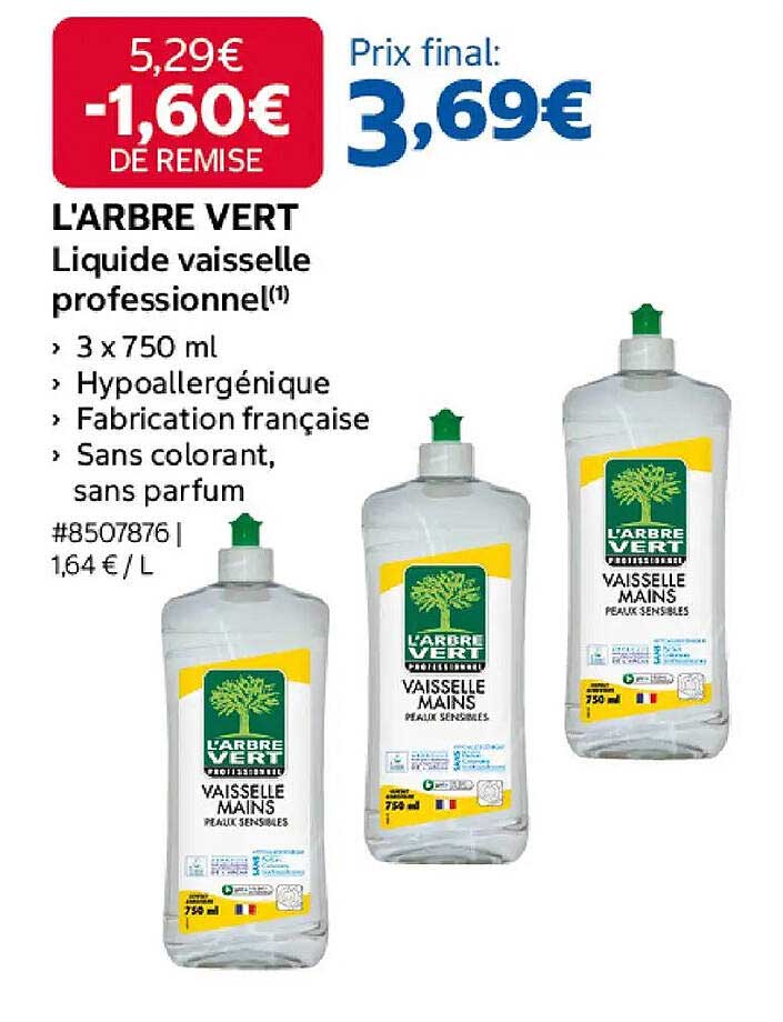 L'ARBRE VERT Liquide vaisselle professionnel(1)
