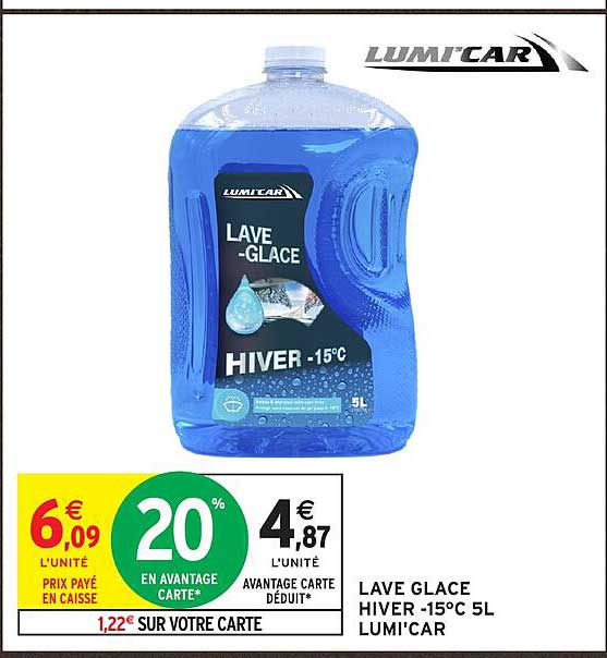 LAVE GLACE HIVER -15°C 5L LUMI'CAR