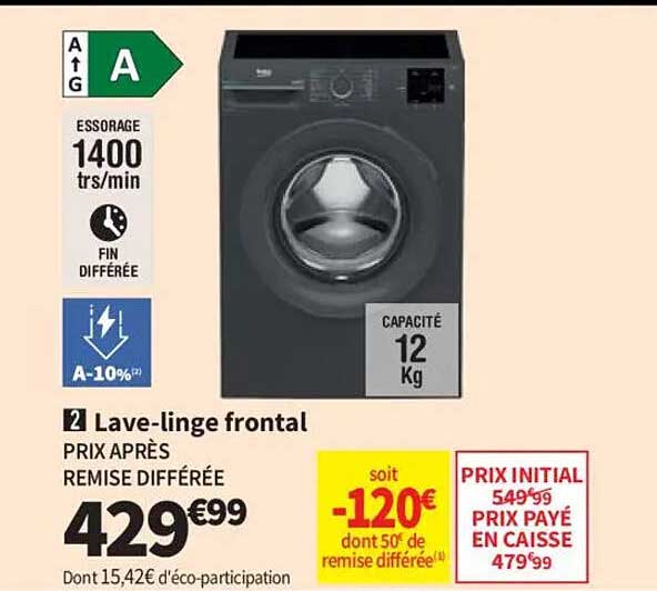 Lave-linge frontal