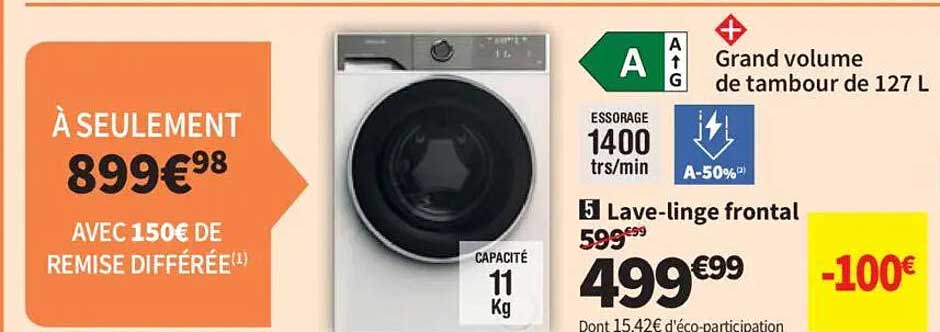 Lave-linge frontal