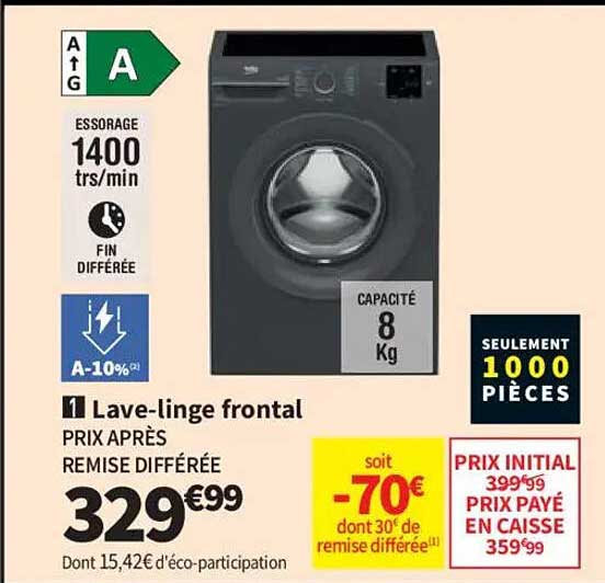 Lave-linge frontal