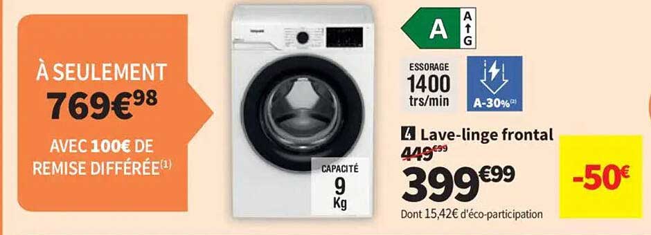 Lave-linge frontal