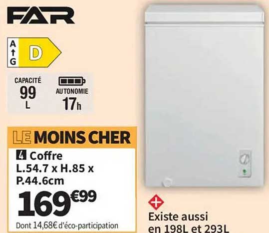 LE MOINS CHER 4 Coffre L.54.7 x H.85 x P.44.6cm