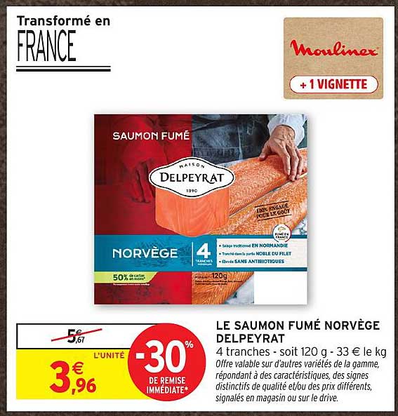 LE SAUMON FUMÉ NORVÈGE DELPEYRAT