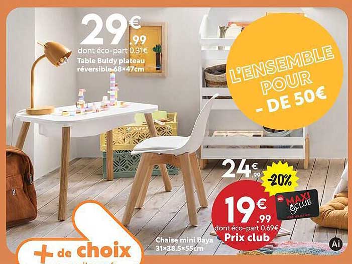 L'ENSEMBLE POUR - DE 50€