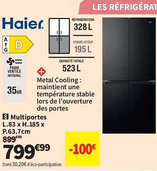 Les réfrigérateurs Haier