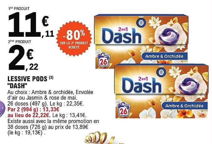 LESSIVE PODS "DASH"