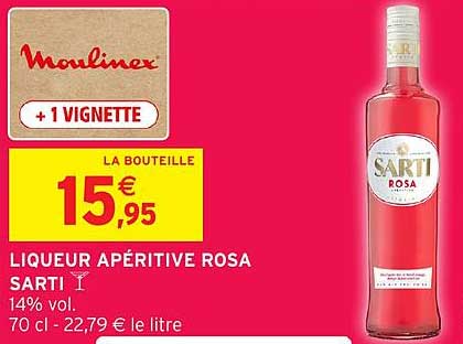 LIQUEUR APÉRITIVE ROSA SARTI
