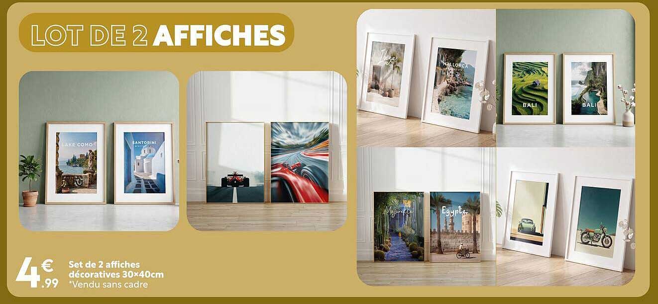 LOT DE 2 AFFICHES