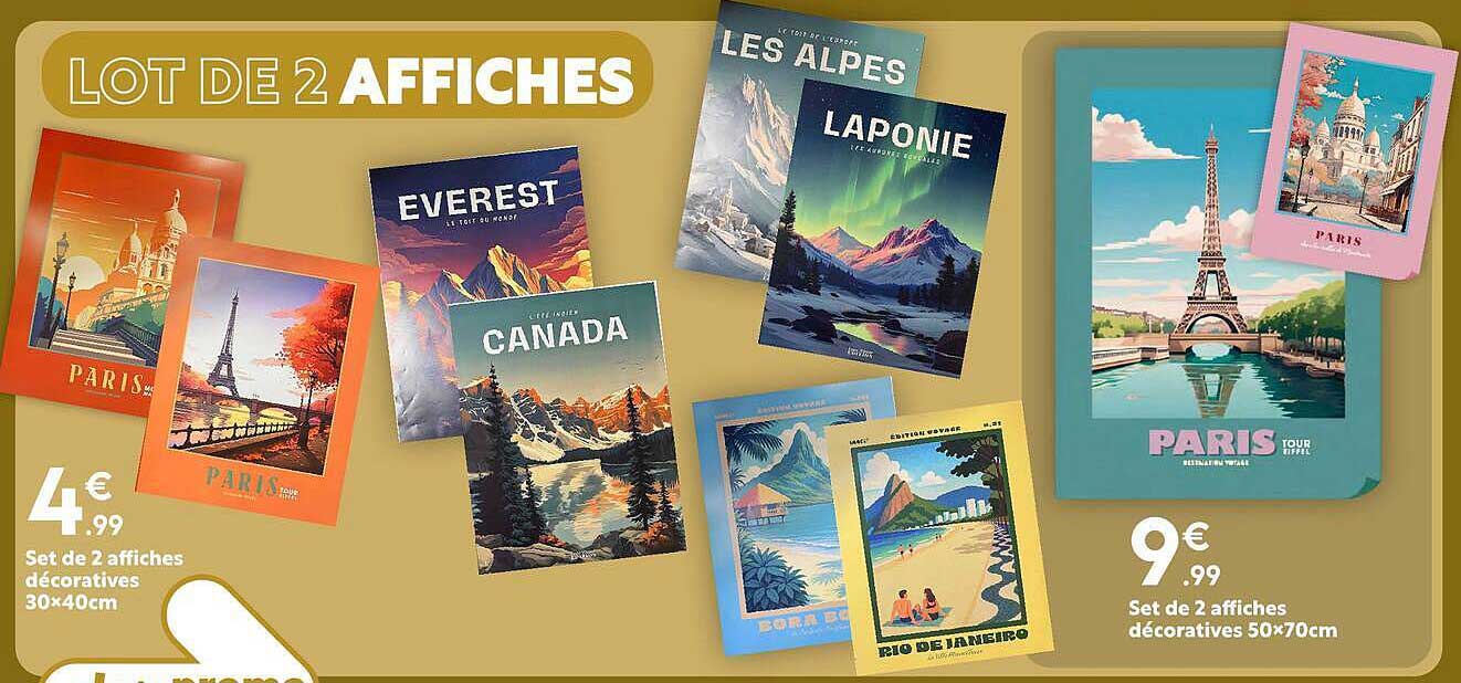 LOT DE 2 AFFICHES