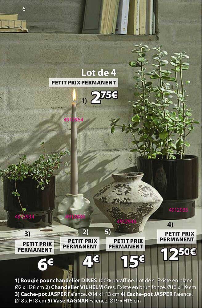 Lot de 4