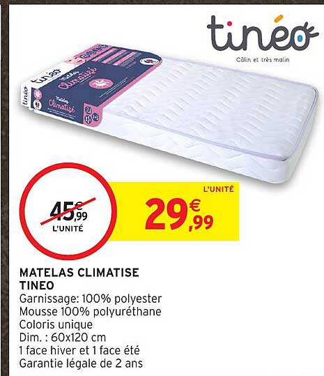 MATELAS CLIMATISE TINEO