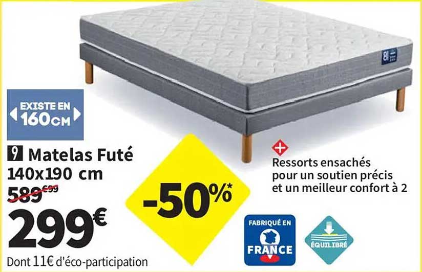 Matelas Futé 140x190 cm