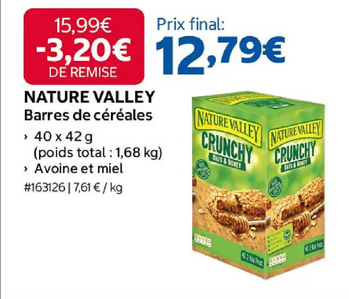 NATURE VALLEY Barres de céréales