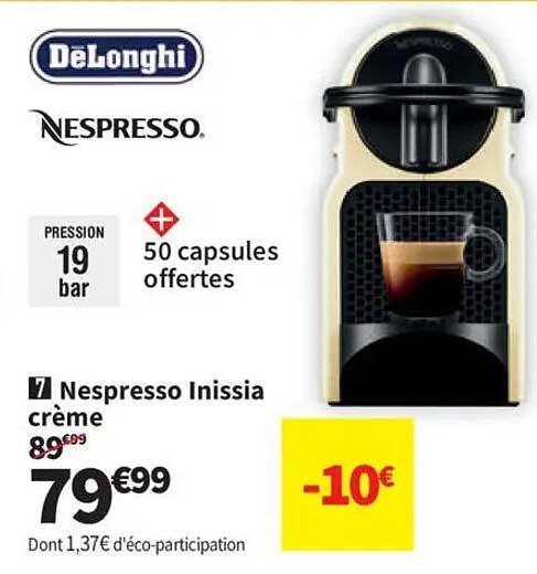 Nespresso Inissia crème