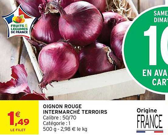 OIGNON ROUGE INTERMARCHÉ TERROIRS