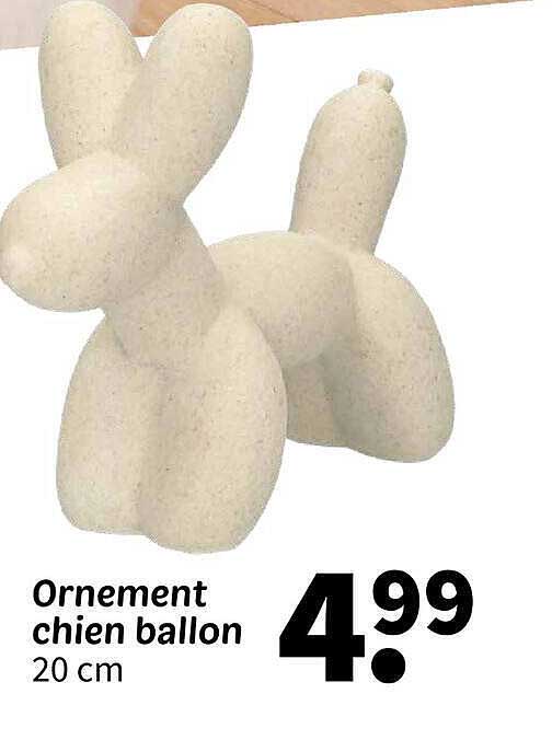 Ornament chien ballon 20 cm